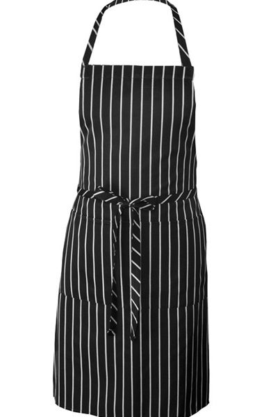 Chalk Stripe Bib Apron