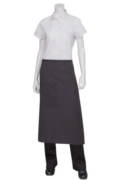 Mandil Bistro Negro Rayado